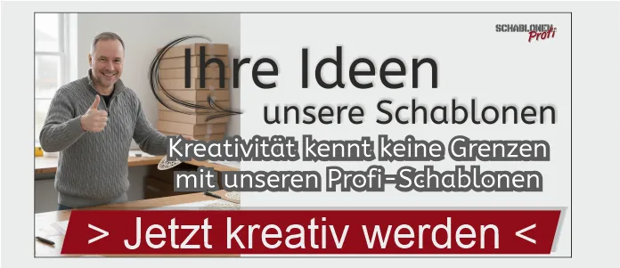 wieder verwendbare Schablonen vom SchablonenProfi - gibt es hier!